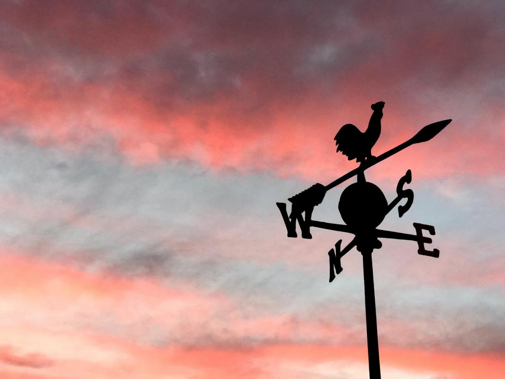 rooster weather vane